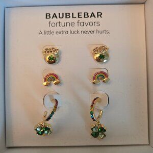 BaubleBar Fortune Favors St. Patrick's Day Earrings 🍀
